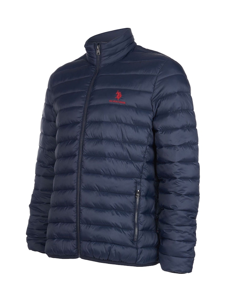 U.S. Polo Assn. Blue Light Lightweight Mens Bound Quilted Jacket - Image 7 of 7