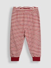 JoJo Maman Bébé Red Christmas Elf Jersey Pyjamas - Image 8 of 9