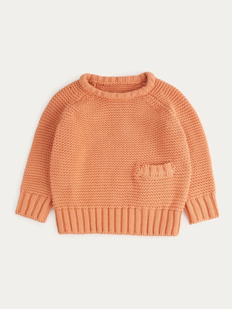 KIDLY Orange Garter Stitch Jumper - Image 2 of 4 KIDLY Orange Garter Stitch Jumper - Image 2 of 4