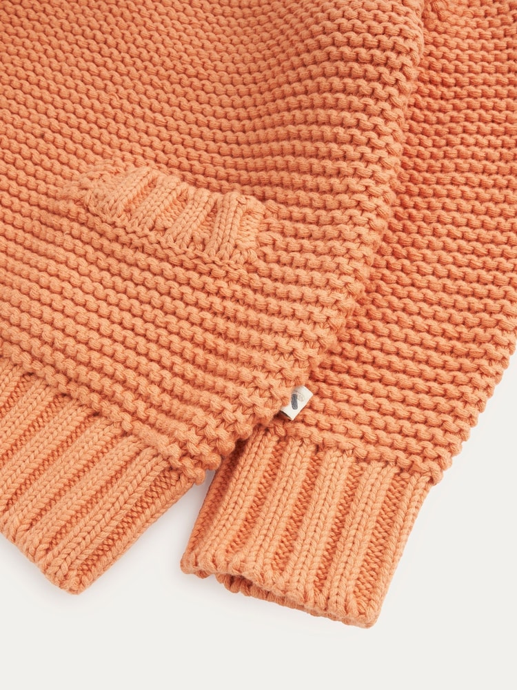 KIDLY Orange Garter Stitch Jumper - Image 4 of 4