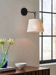 Jasper Conran London White/Black Wall Light - Image 1 of 4