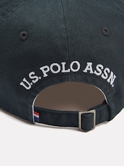U.S. Polo Assn. Black Mens Washed Casual 100% Cotton Cap - Image 4 of 4