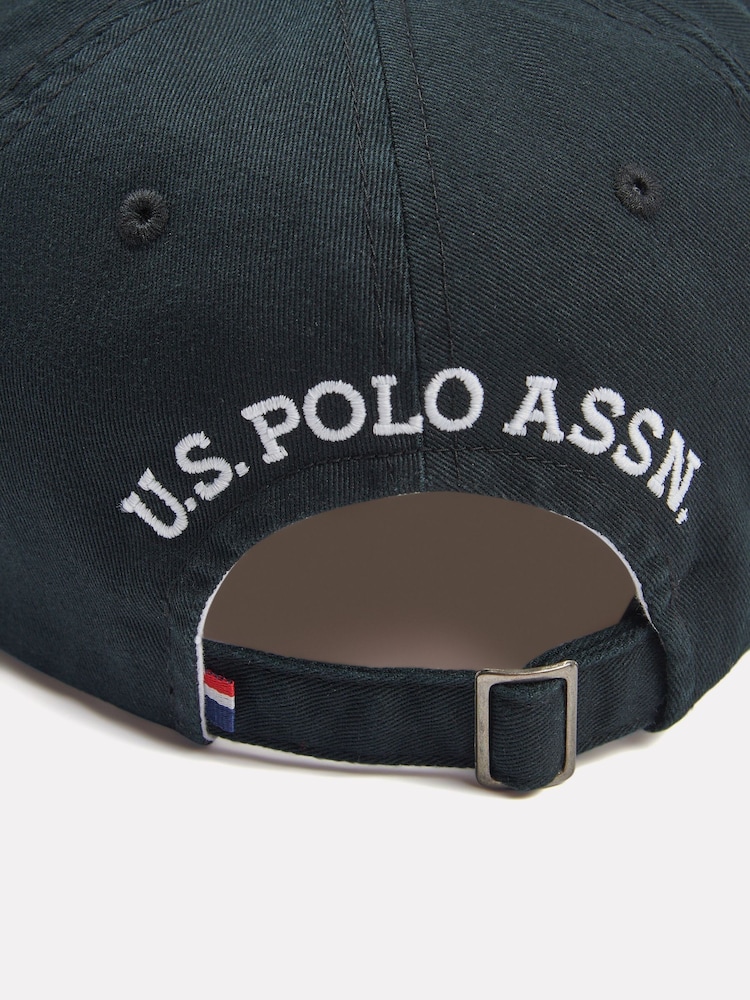 U.S. Polo Assn. Black Mens Washed Casual 100% Cotton Cap - Image 4 of 4