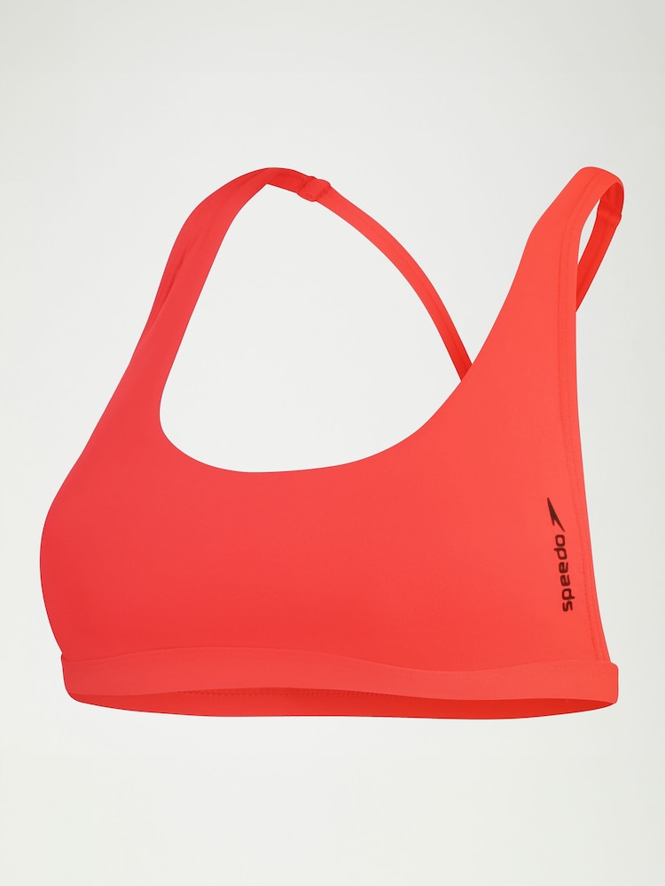 Speedo Red Womens Quick Drying Convertible Bikini Top - Image 6 of 6