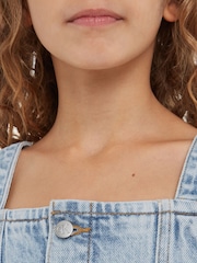 Calvin Klein Jeans Blue Strap Denim Top - Image 3 of 6