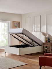 Nina Campbell Clabon Natural Lowndes Ottoman Storage Bed Upholstered - Image 4 of 8
