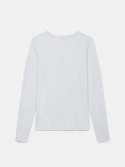 Mint Velvet Silver Longline Ribbed Cardigan - Image 4 of 4