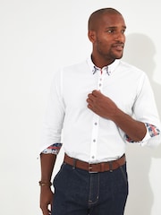 Joe Browns White 100% Cotton Smart Double Collared Shirt - Image 1 of 6