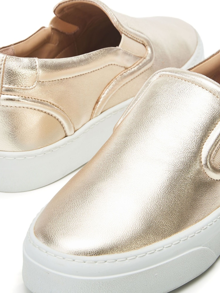 Moda In Pelle  Adreenia Slim Sole Slip On Trainers - Image 4 of 4