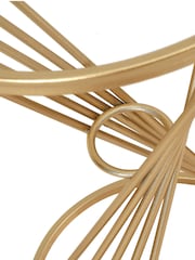 Pacific Glass and Gold Liberty Metal Small Table - Image 3 of 5
