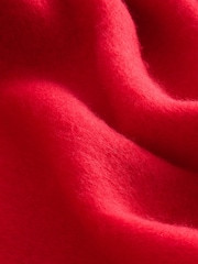 Self. Red Heavyweight Blanket Scarf - Image 6 of 7