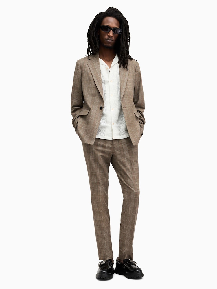 AllSaints Brown Maffrett Trousers - Image 2 of 7