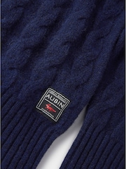 Aubin Woodhall Cable Crew Jumper - Image 5 of 6