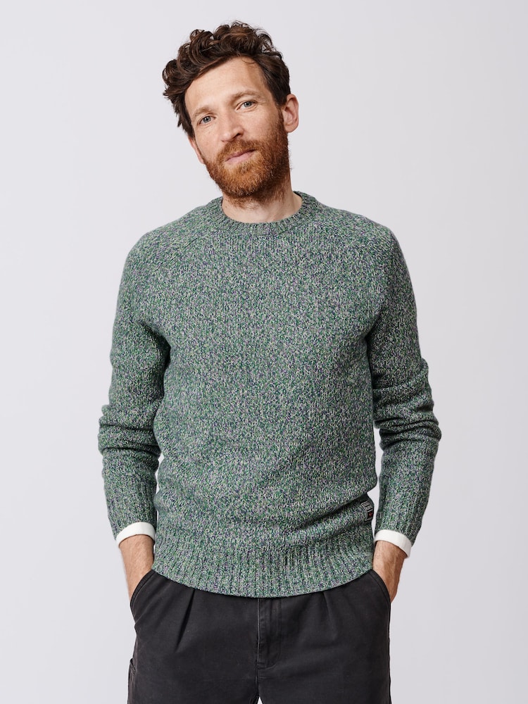 Aubin Riply Twist Crew Neck Jumper - Image 1 of 8 Aubin Riply Twist Crew Neck Jumper - Image 1 of 8