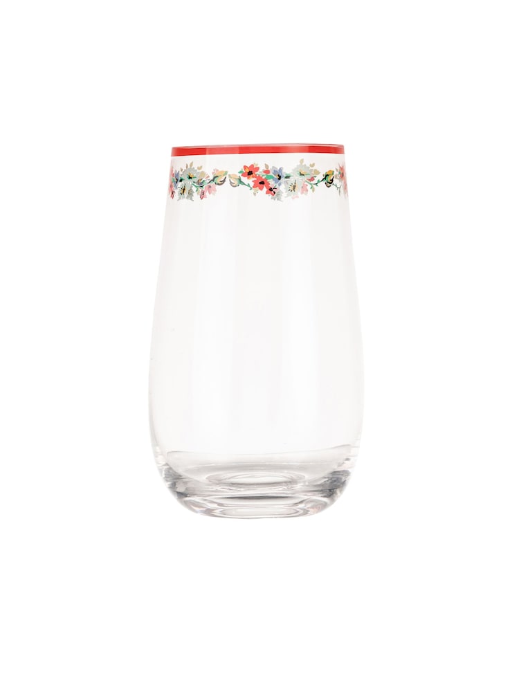 Cath Kidston Red Feels Like Home Set of 4 Tumbler Glasses - Image 3 of 3