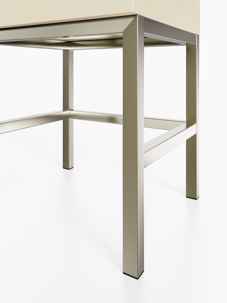 Frank Olsen Antique White Lyra SMART One Drawer Side Table - Image 8 of 8 Frank Olsen Antique White Lyra SMART One Drawer Side Table - Image 8 of 8