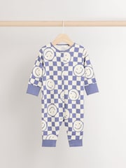 Purple/Green Baby Footless Sleepsuits 3 Pack (0mths-3yrs) - Image 6 of 10