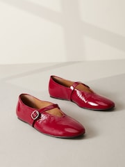 Red Standard/Wide Fit Signature Leather Mary Jane Shoes - Image 1 of 5