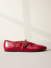 Red Standard/Wide Fit Signature Leather Mary Jane Shoes - Image 2 of 5