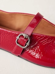 Red Standard/Wide Fit Signature Leather Mary Jane Shoes - Image 4 of 5