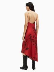 AllSaints Red Alexia Sanibel Dress - Image 2 of 6