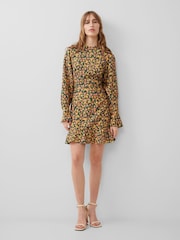 French Connection Green Aleezia Flavia Textured Dress - Image 1 of 4