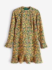 French Connection Green Aleezia Flavia Textured Dress - Image 4 of 4