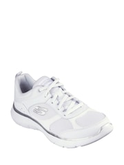 Skechers White Flex Appeal 5.0 Fresh Touch Trainers - Image 2 of 3