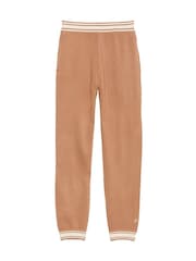 Victoria's Secret PINK Toffee Brown Cuffed Knitted Joggers - Image 2 of 2