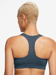 Nike Teal Blue Swoosh Medium Support Padded Sports Bra - Image 2 of 3