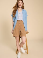 Pantalones cortos cargo de 100% algodón Carlie de White Stuff - Imagen 1 de 7