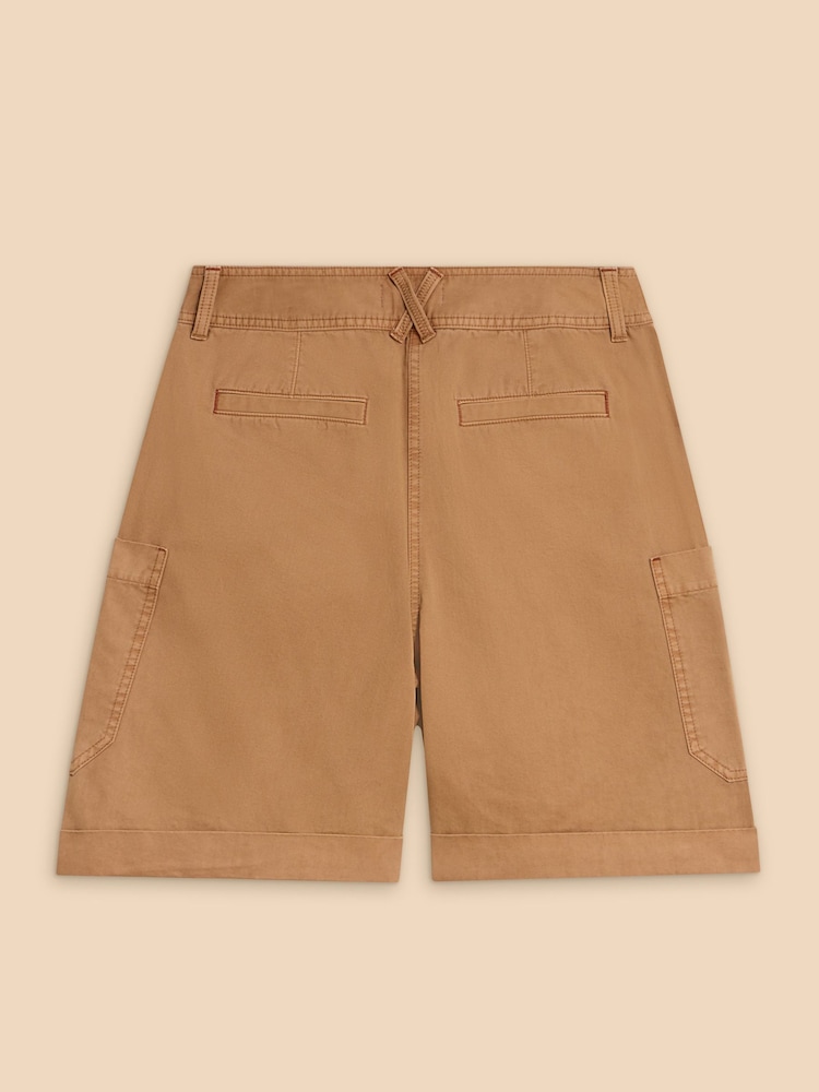 White Stuff Natural 100% Cotton Carlie Cargo Shorts - Image 6 of 7