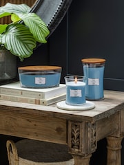 Woodwick Blue Ellipse Tempest Candle - Image 3 of 4
