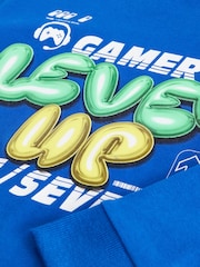 Cobalt Blue Relaxed Fit Long Sleeve Graphic T-Shirt (3-16yrs) - Image 7 of 8
