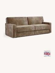 Jay-Be Luxe Velvet Cedar Mink Brown Linea 4 Seater Sofa Bed - Image 2 of 6