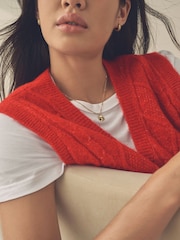 Gold Plated Sterling Silver Organic Disc Ball Chain Necklace - Image 1 of 6