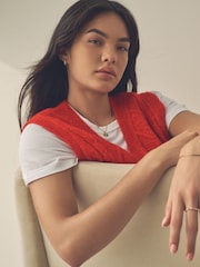 Gold Plated Sterling Silver Organic Disc Ball Chain Necklace - Image 2 of 6