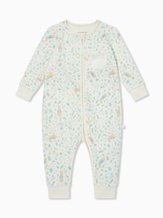MORI Cream Cotton and Bamboo Peter Rabbit Clever Zip-Up Sleepsuit - Image 5 of 6