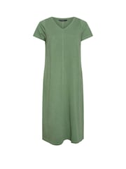 Evans Curve 100% Cotton Midi Dress - Image 5 of 5