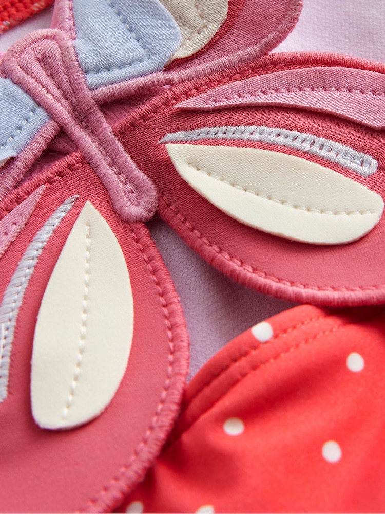 Boden Red Butterfly Logo Back Swimsuit - Image 4 of 4