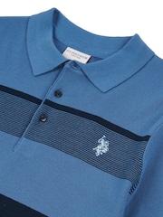 US Polo Assn. Мужская трикотажная рубашка поло в полоску - Image 7 of 7