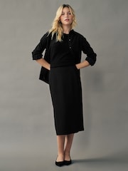 Black Sculpting High Waisted Skirt - Image 1 of 7