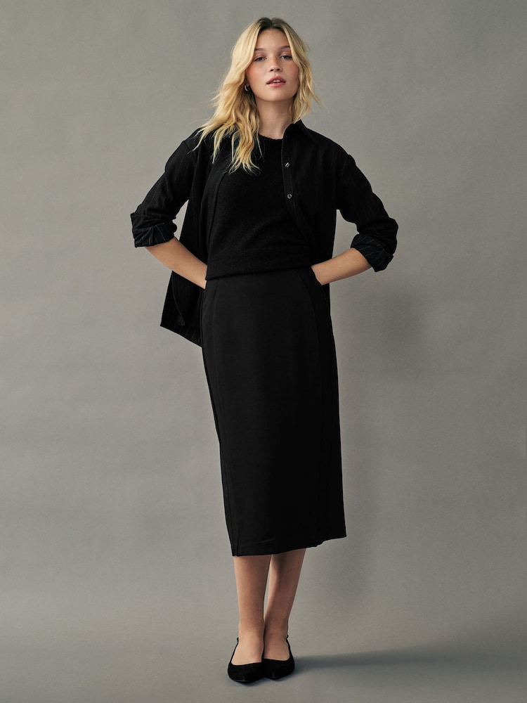 Black Sculpting High Waisted Skirt - Image 1 of 7