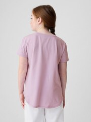 Gap Purple Dolphin Cotton Flippy Sequin Graphic Short Sleeve T-Shirt (4-13yrs) - Image 2 of 4