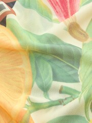 Obst- und Blumendruck - Kew Collection Kurzärmeliges Netz-Top - Bild 6 von 7