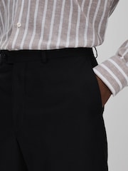 Oscar Jacobson Cotton Twill Tailored Fit Trousers - Image 4 of 6