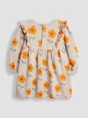 JoJo Maman Bébé Natural Floral Knitted Dress - Image 5 of 6