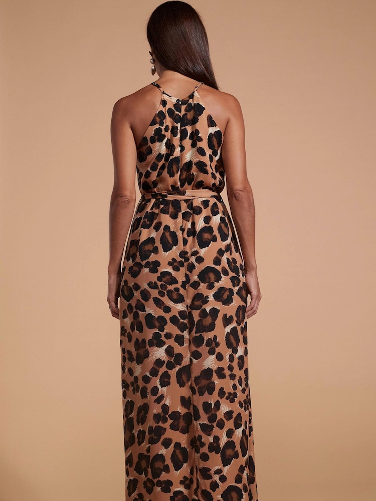 Dancing Leopard Animal Sunset Dress - Image 2 of 4