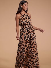 Dancing Leopard Animal Sunset Dress - Image 3 of 4