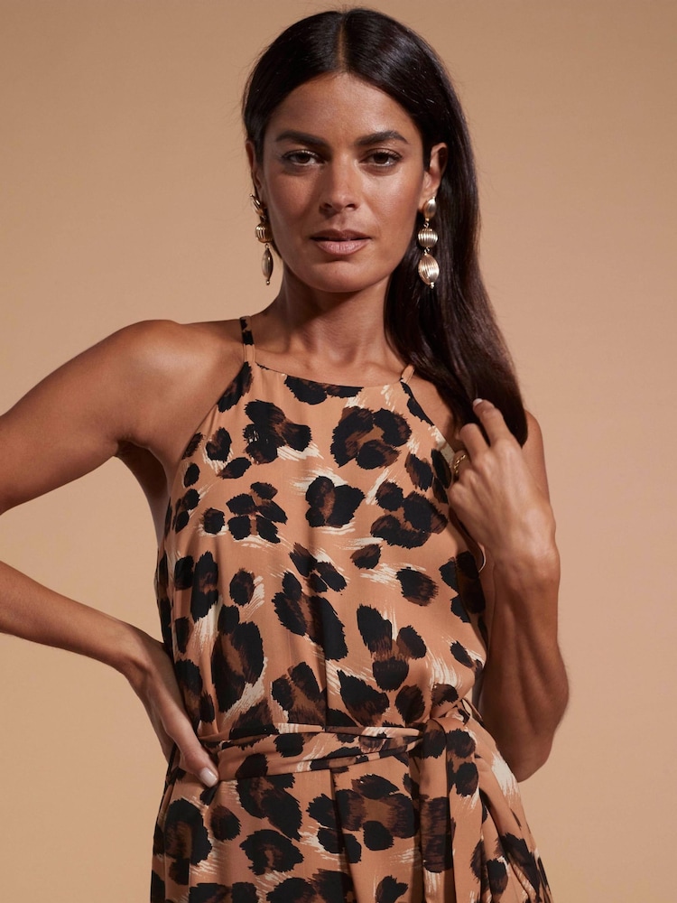 Dancing Leopard Animal Sunset Dress - Image 4 of 4